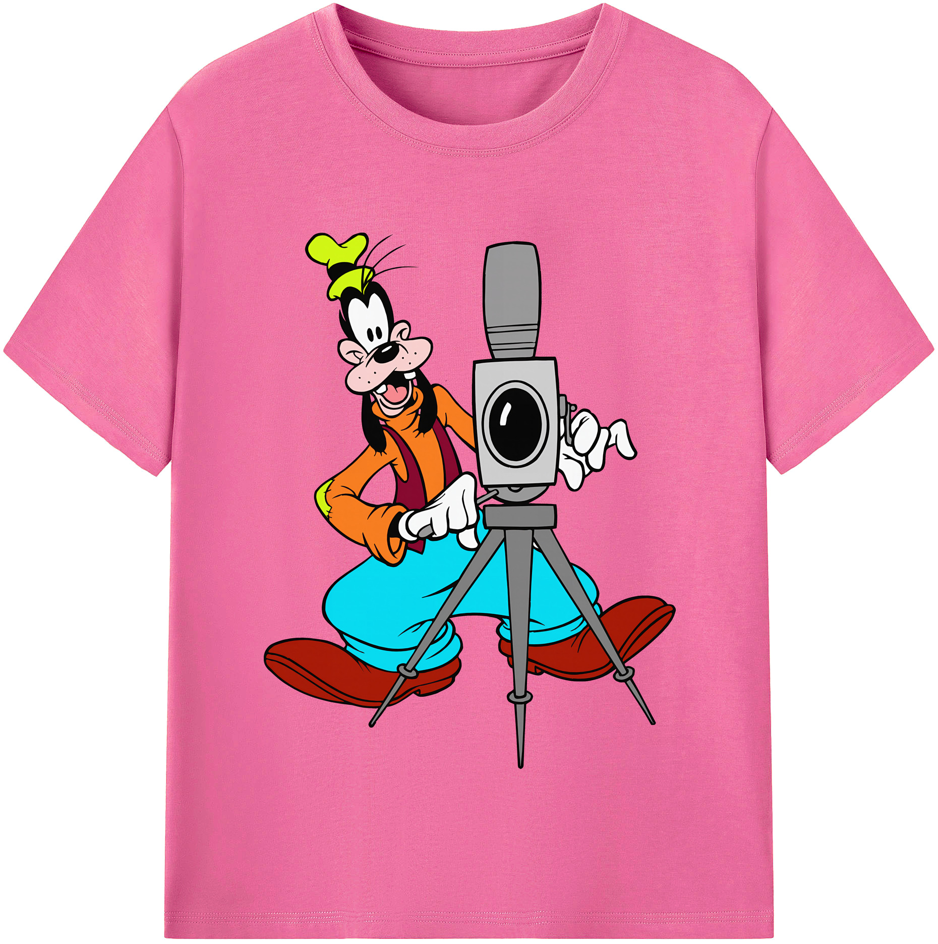 （画像用） ミッキーマウス Mickey Mouse レディースカジュアルプリントTシャツ（綿100％）